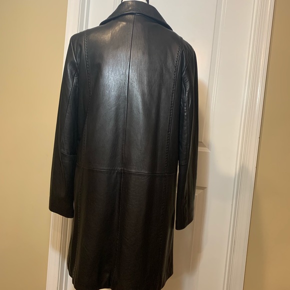 Tiboa Leather Women’s 3/4 Coat Removable Lining M - Picture 2 of 4